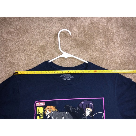Men's T-Shirt My Hero Academia Funimation Navy Blue Cotton - Picture 6 of 10